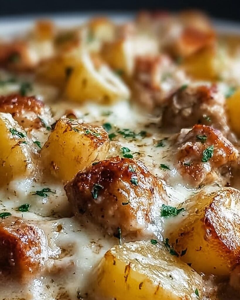 Garlic Parmesan Crockpot Chicken and Potatoes Recipe
