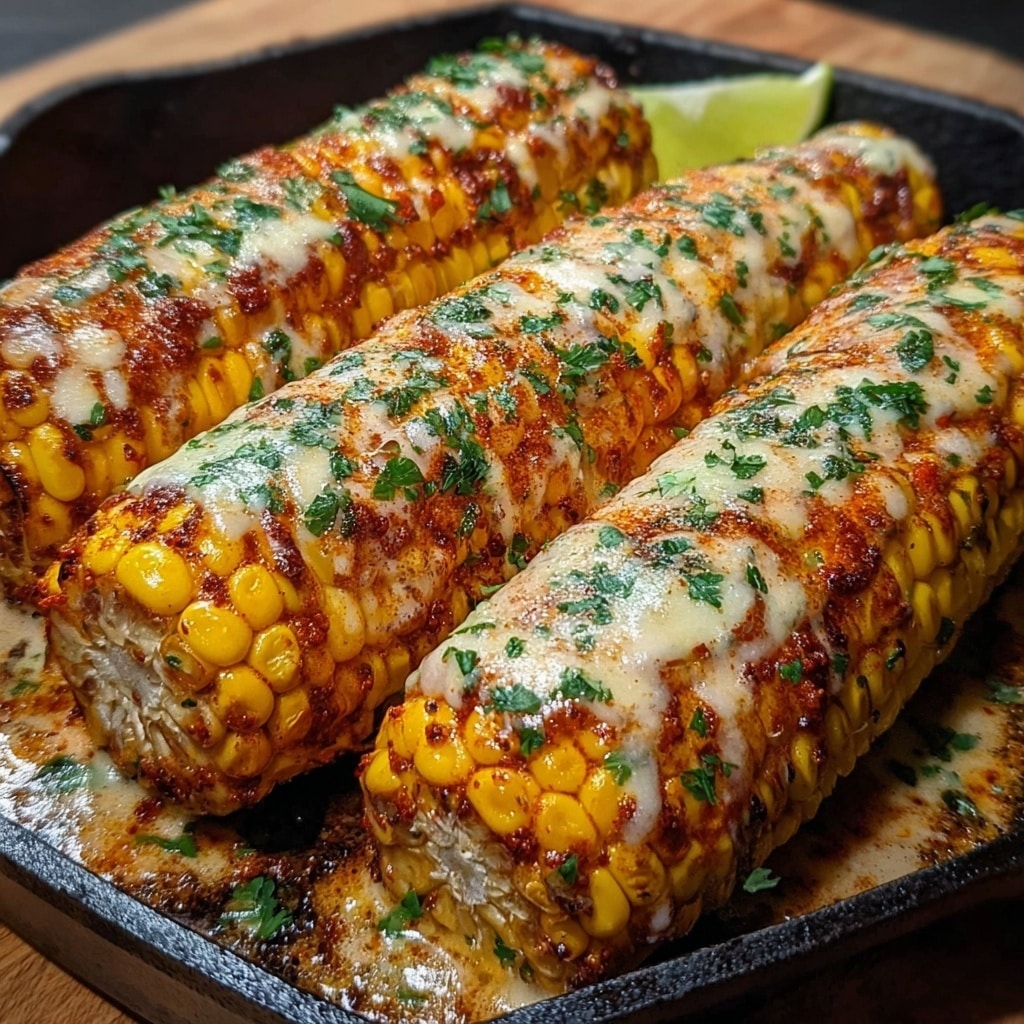 Spicy Creamy Cajun Corn on the Cob Recipe
