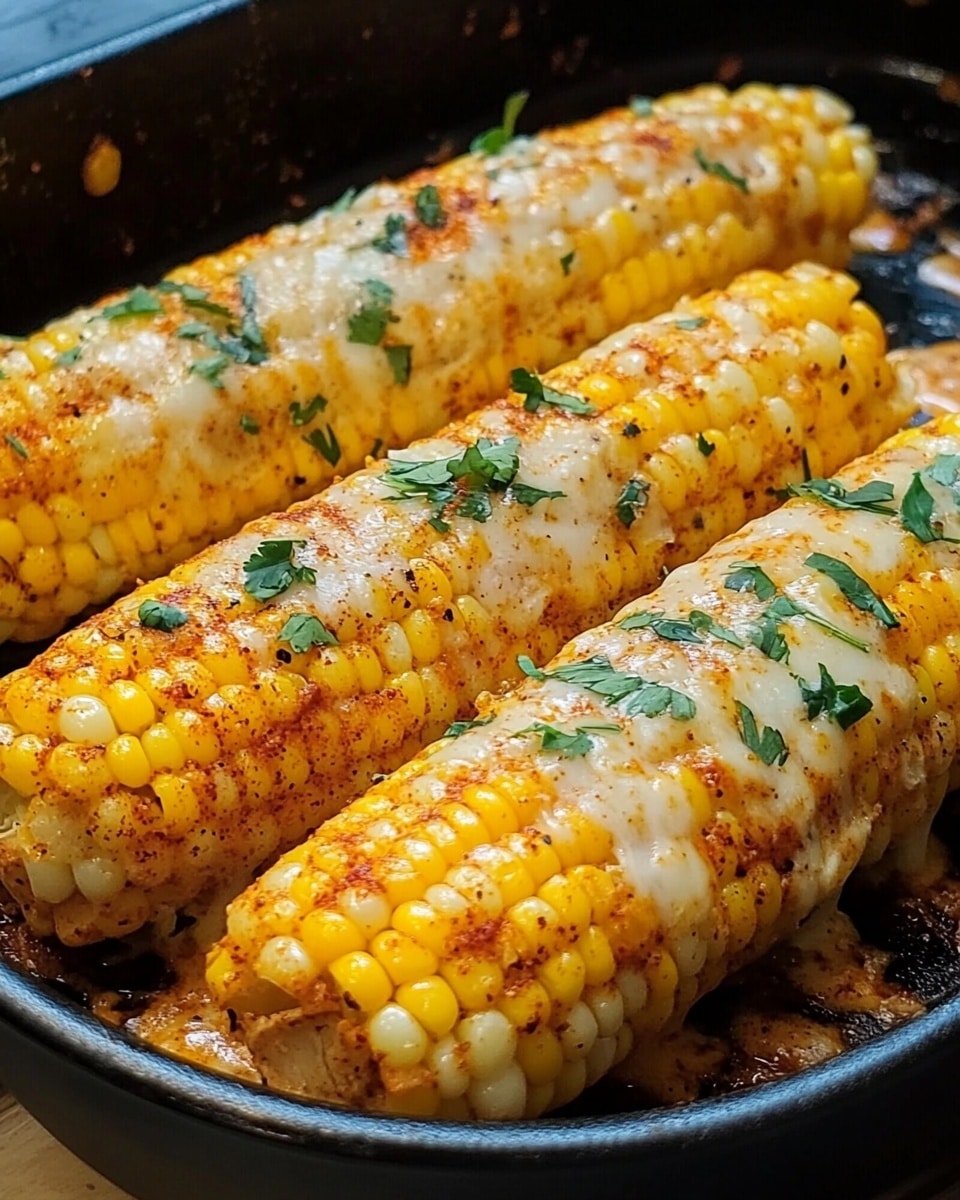 Spicy Creamy Cajun Corn on the Cob Recipe - Recipe Image