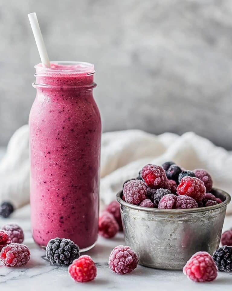 Creamy Triple Berry Smoothie Recipe