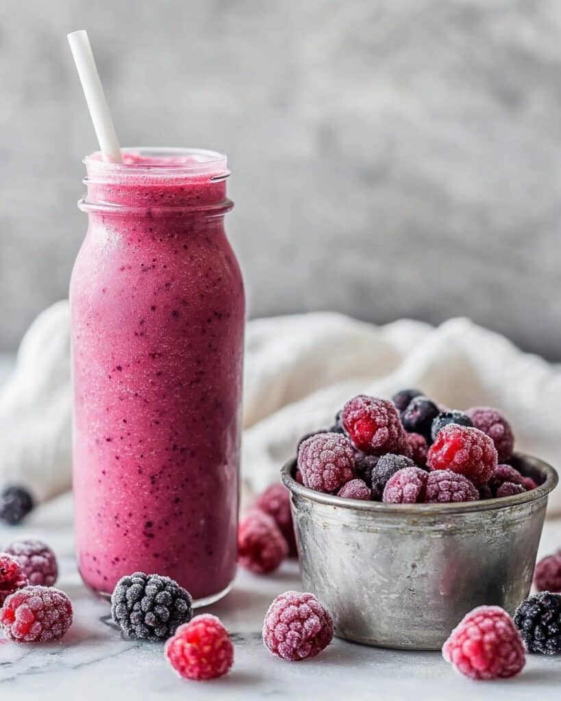 Creamy Triple Berry Smoothie Recipe