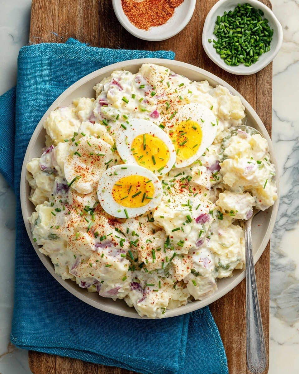 Southern Deviled Egg Potato Salad Recipe - Recipe Image