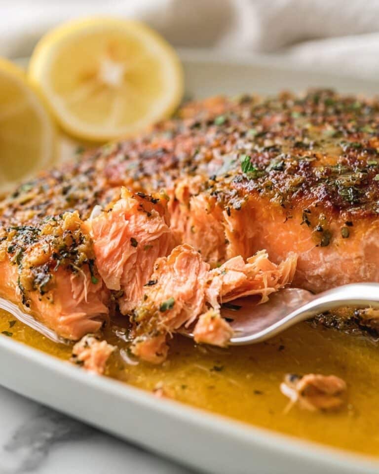 Baked Honey Mustard Salmon Recipe