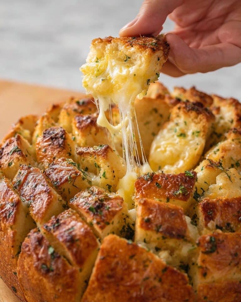 The Easiest Pull Apart Garlic Cheese Bread Recipe