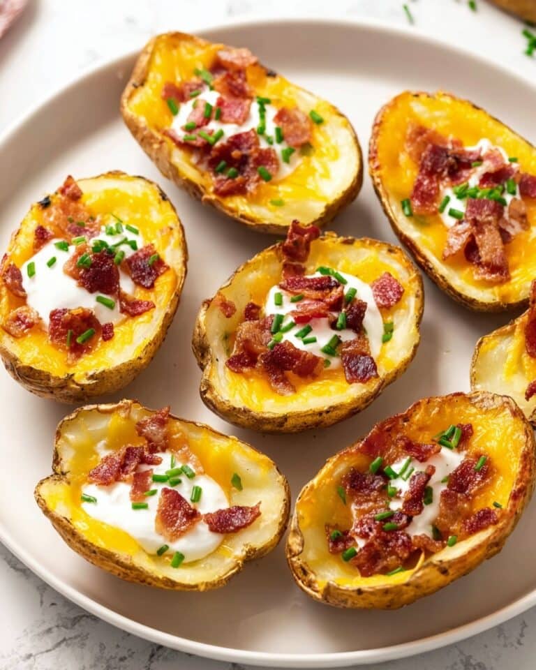 Crispy Loaded Potato Skins Recipe