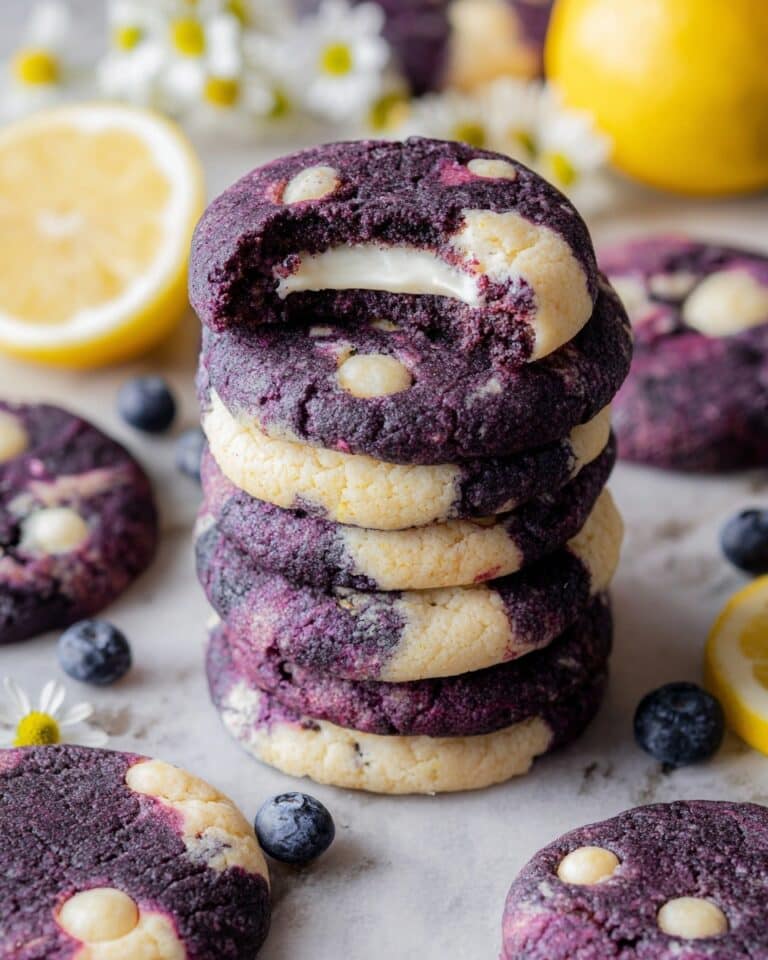 Lemon Blueberry Cheesecake Cookies with Bursting Berries Recipe