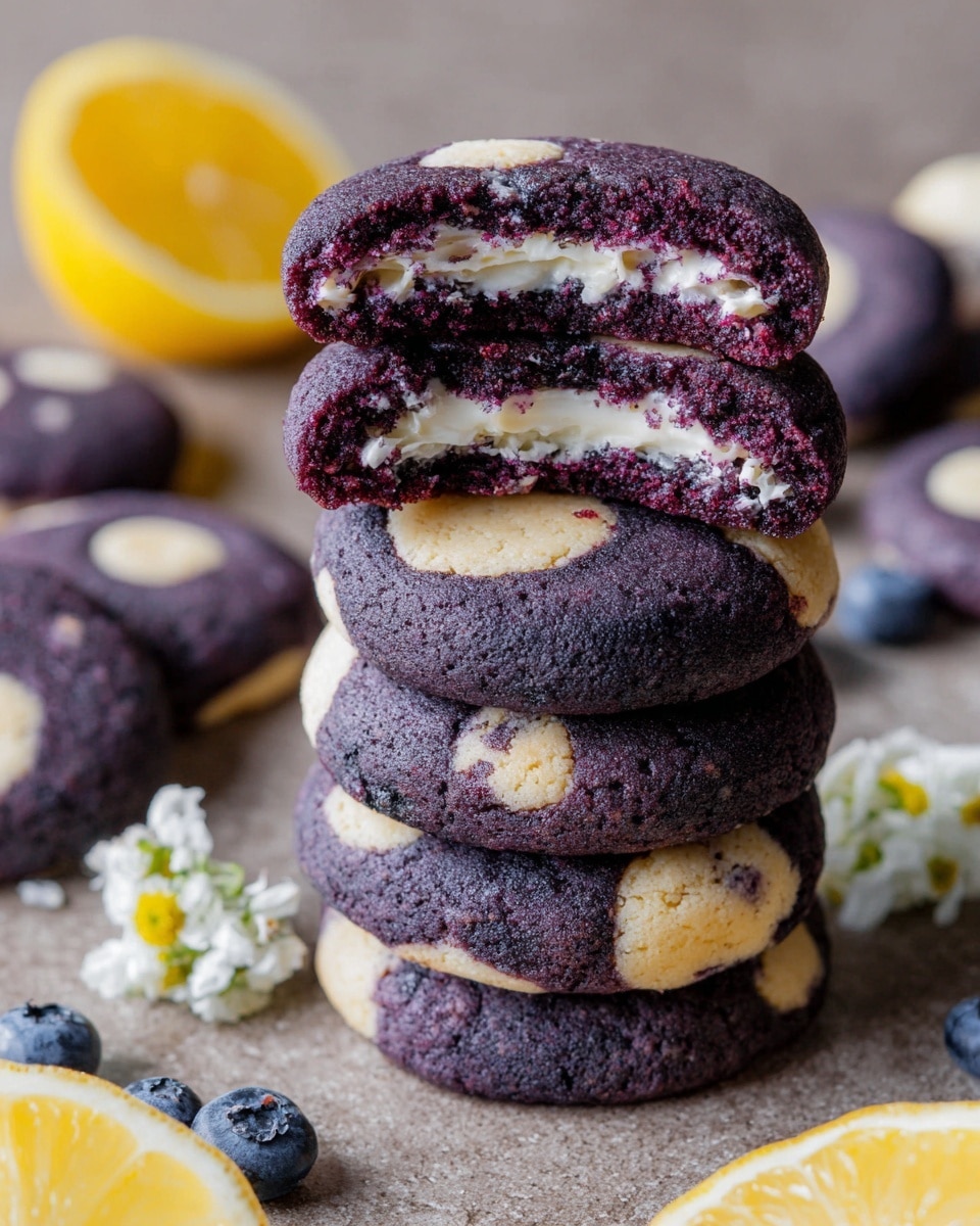 Lemon Blueberry Cheesecake Cookies with Bursting Berries Recipe - Recipe Image