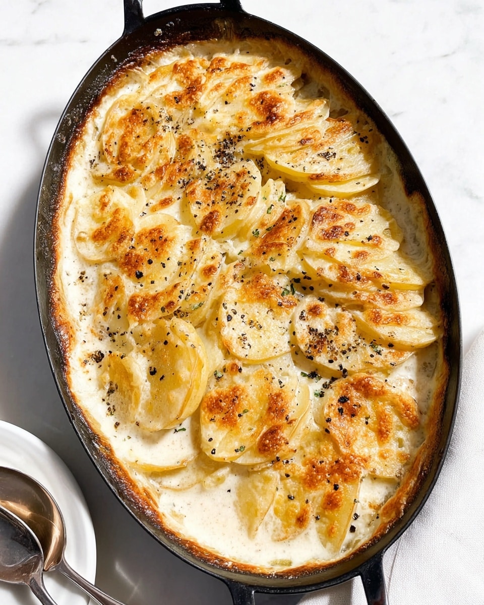 Creamy Parmesan Scalloped Potatoes Recipe - Recipe Image