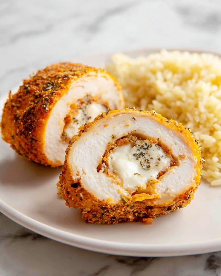 Creamy Garlic Herb Chicken Roll Ups with Mozzarella Recipe