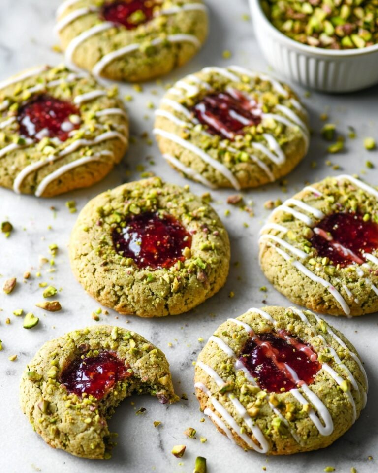 Pistachio & Cardamom Jam Thumbprint Cookies Recipe