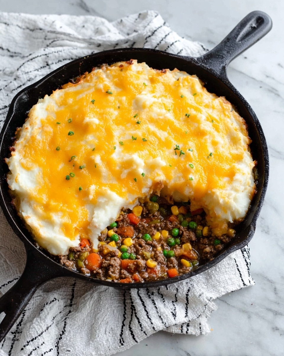 Hearty Cottage Pie with Beef, Sausage, and Mashed Potato Topping Recipe - Recipe Image