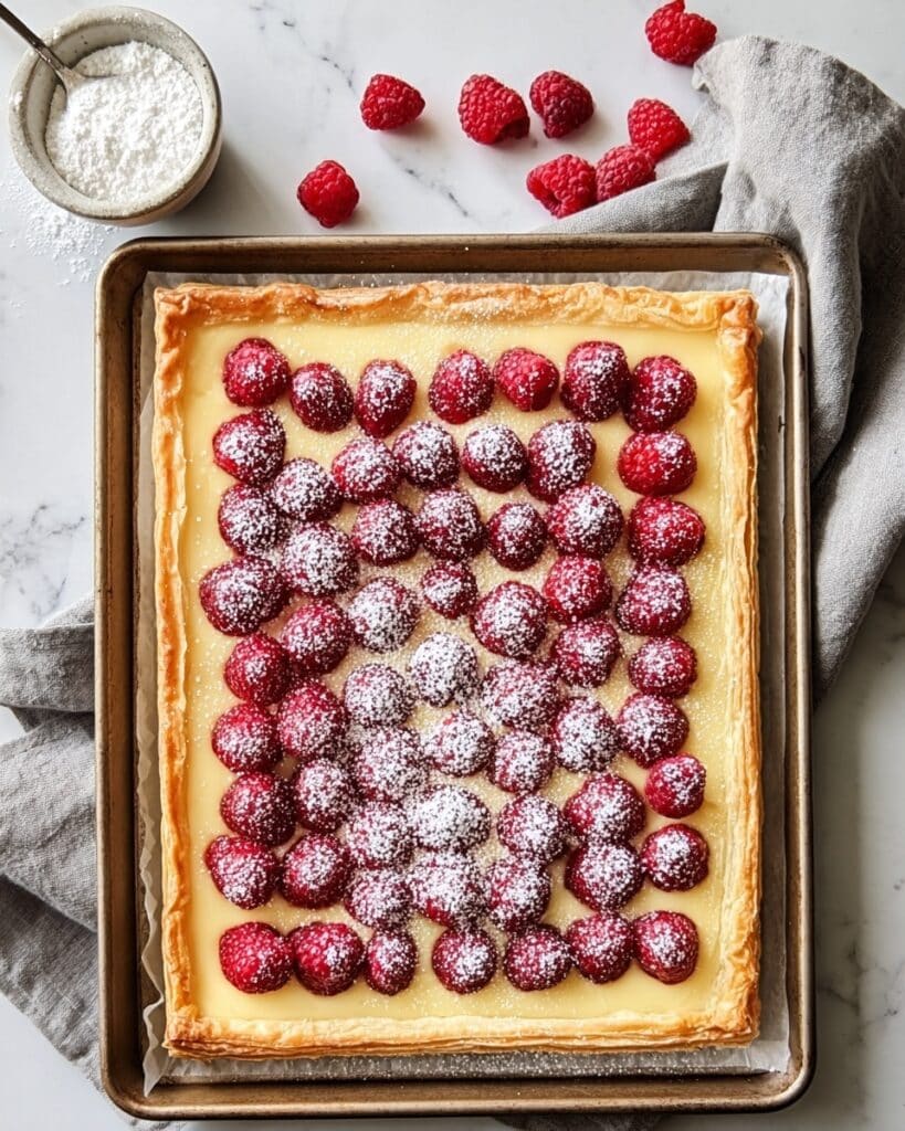 Raspberry Almond Puff Pastry Tart Recipe