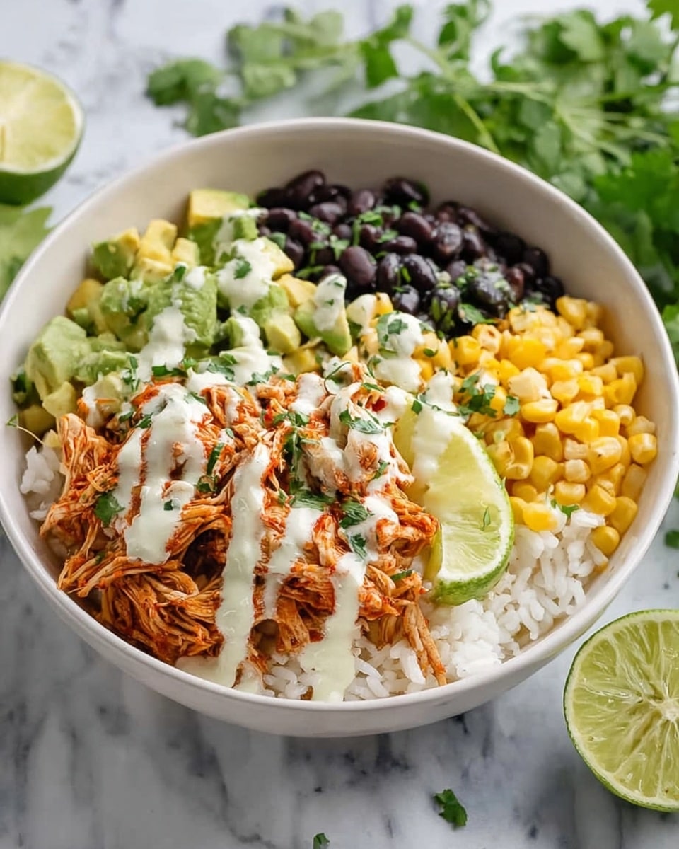 Slow Cooker Chicken Burrito Bowl Recipe - Recipe Image