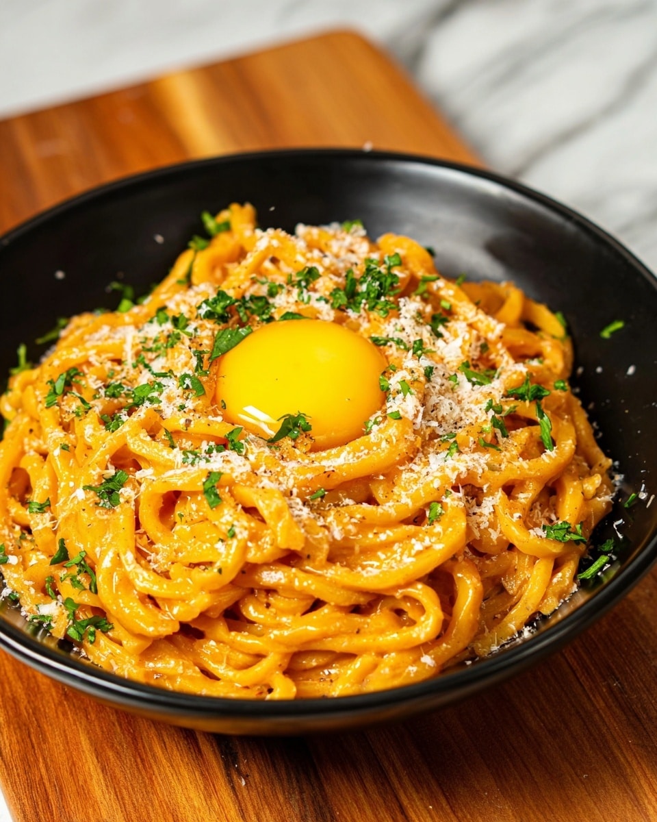 Creamy Gochujang Udon Noodles Recipe - Recipe Image