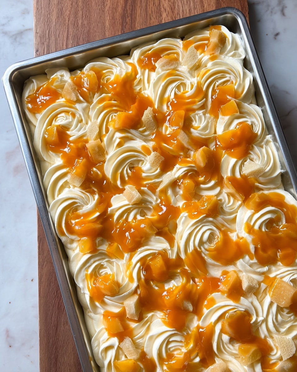 Coconut Mango Tres Leches Cake Recipe - Recipe Image