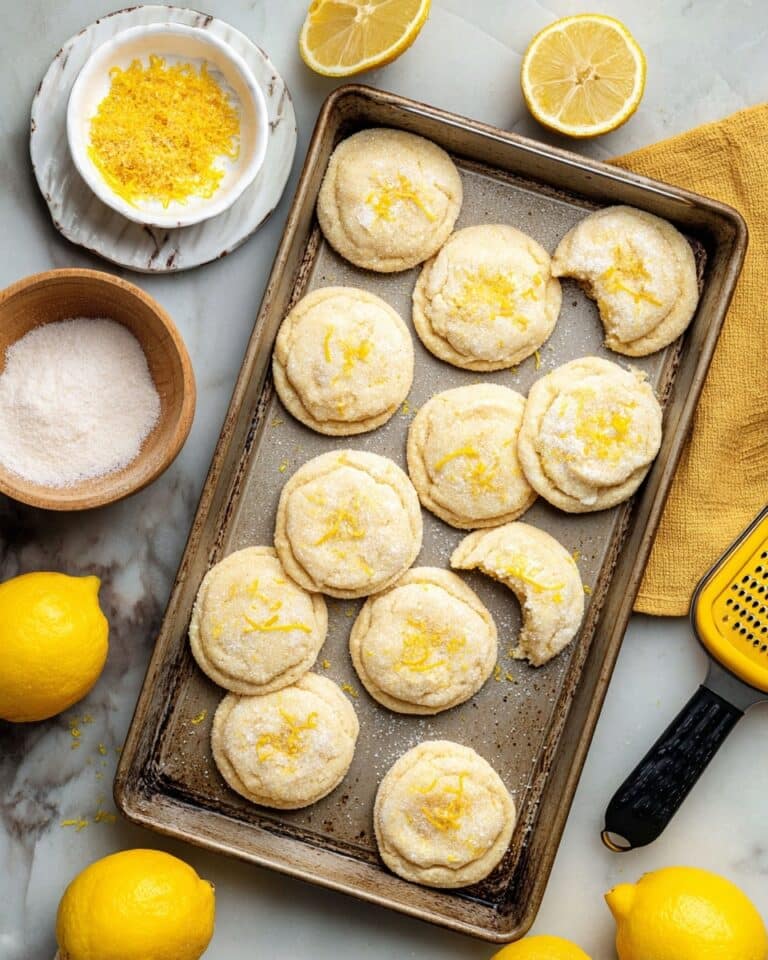 Soft & Chewy Lemon Cookies Recipe