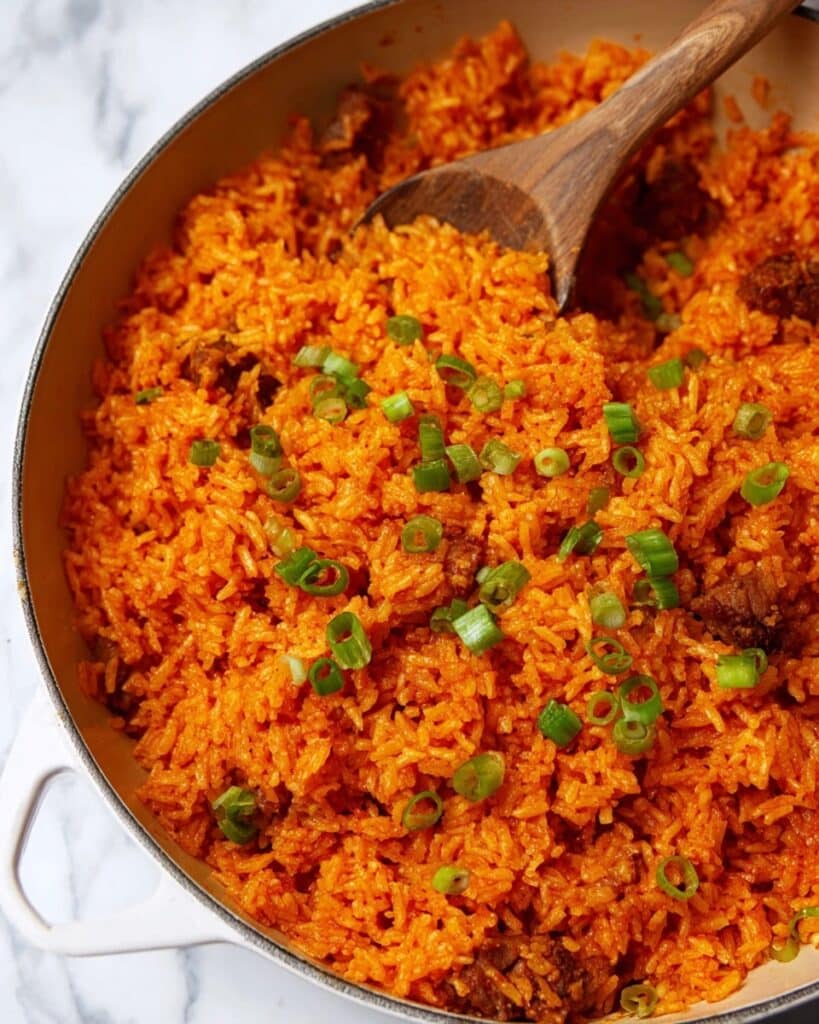 Vegan Red Rice with Sausage and Hot Sauce Recipe