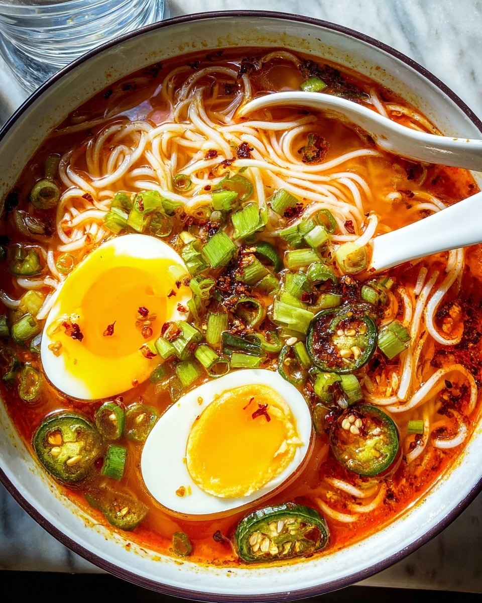 Spicy Gochujang Noodle Soup (10 Minutes) Recipe - Recipe Image