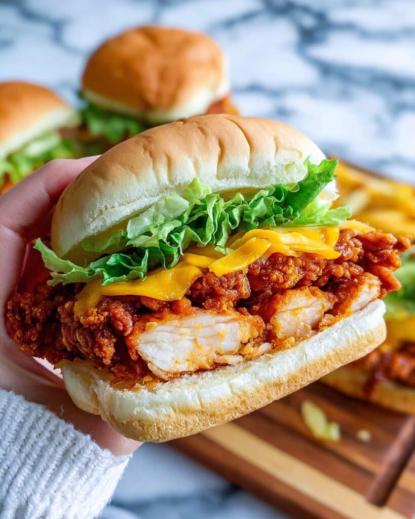 Spicy Crispy Chicken Burger Recipe