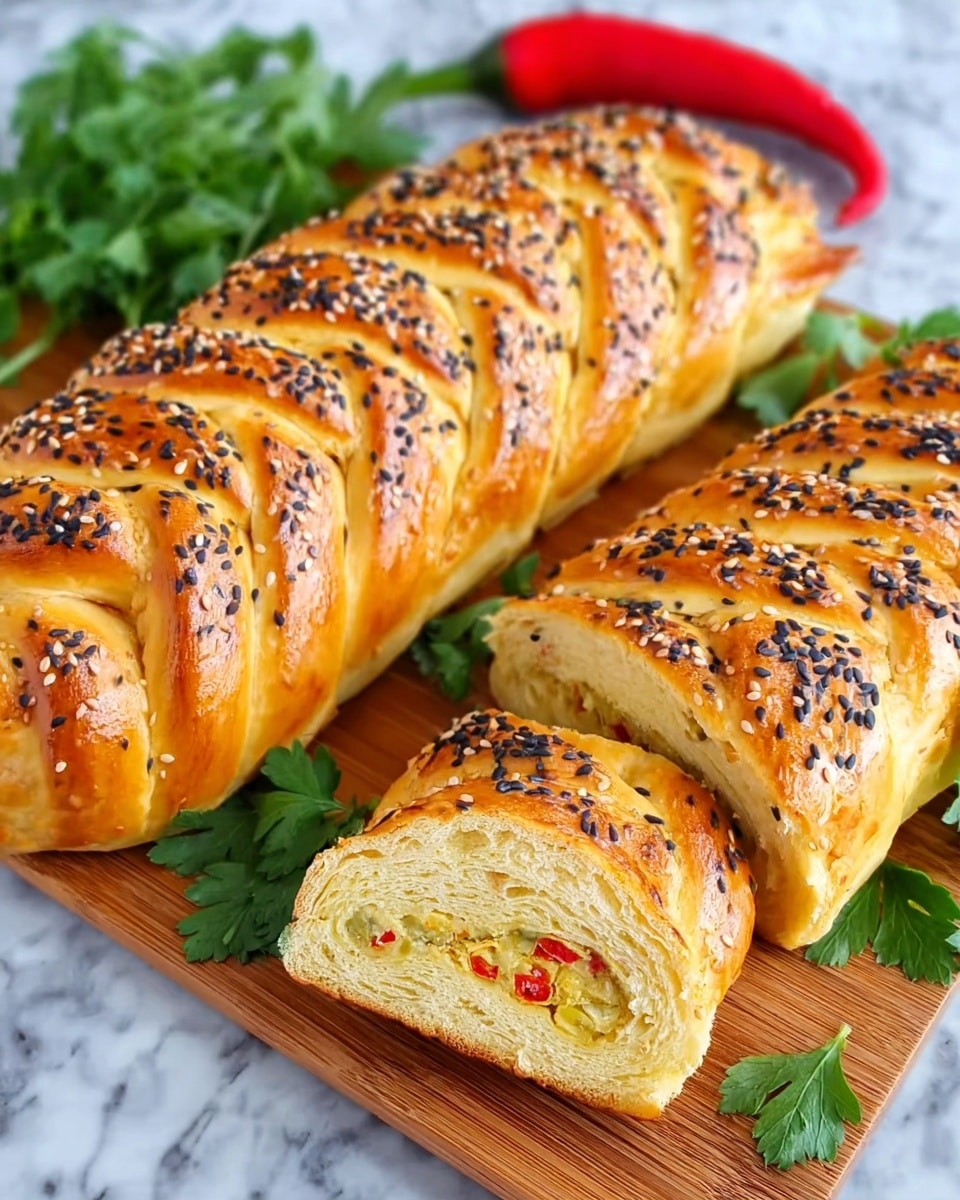 Easy Braided Chicken Bread Recipe