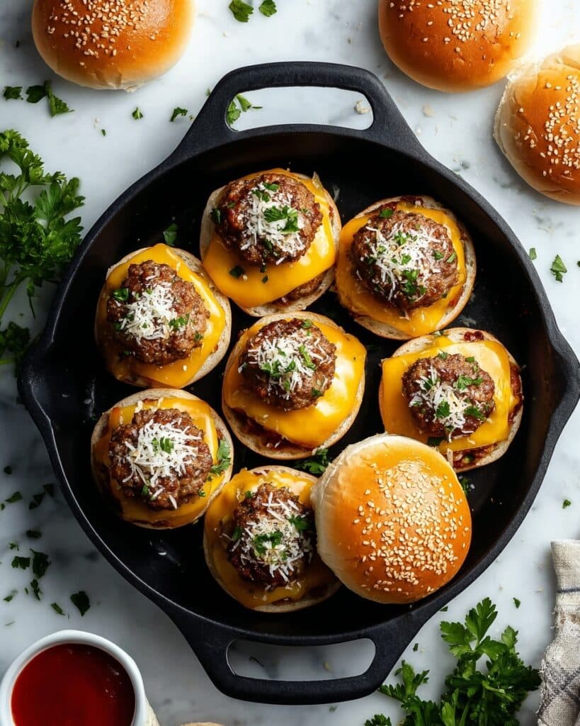 Irresistible Garlic Parmesan Cheeseburger Bombs Recipe
