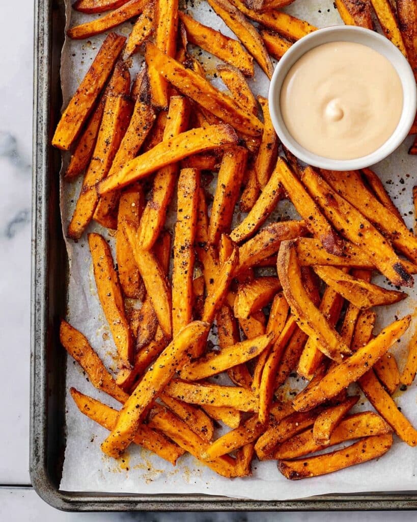 Crispy Oven Baked Sweet Potato Fries Recipe