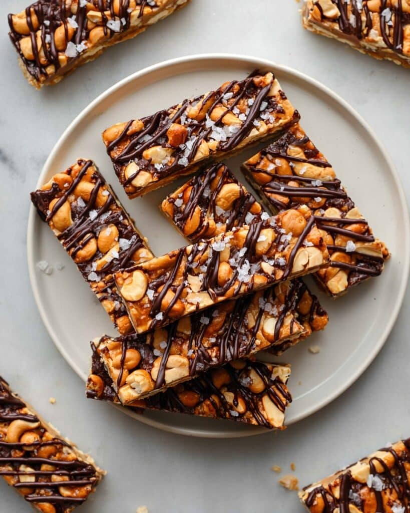 Chocolate and Sea Salt Nut Bars Recipe
