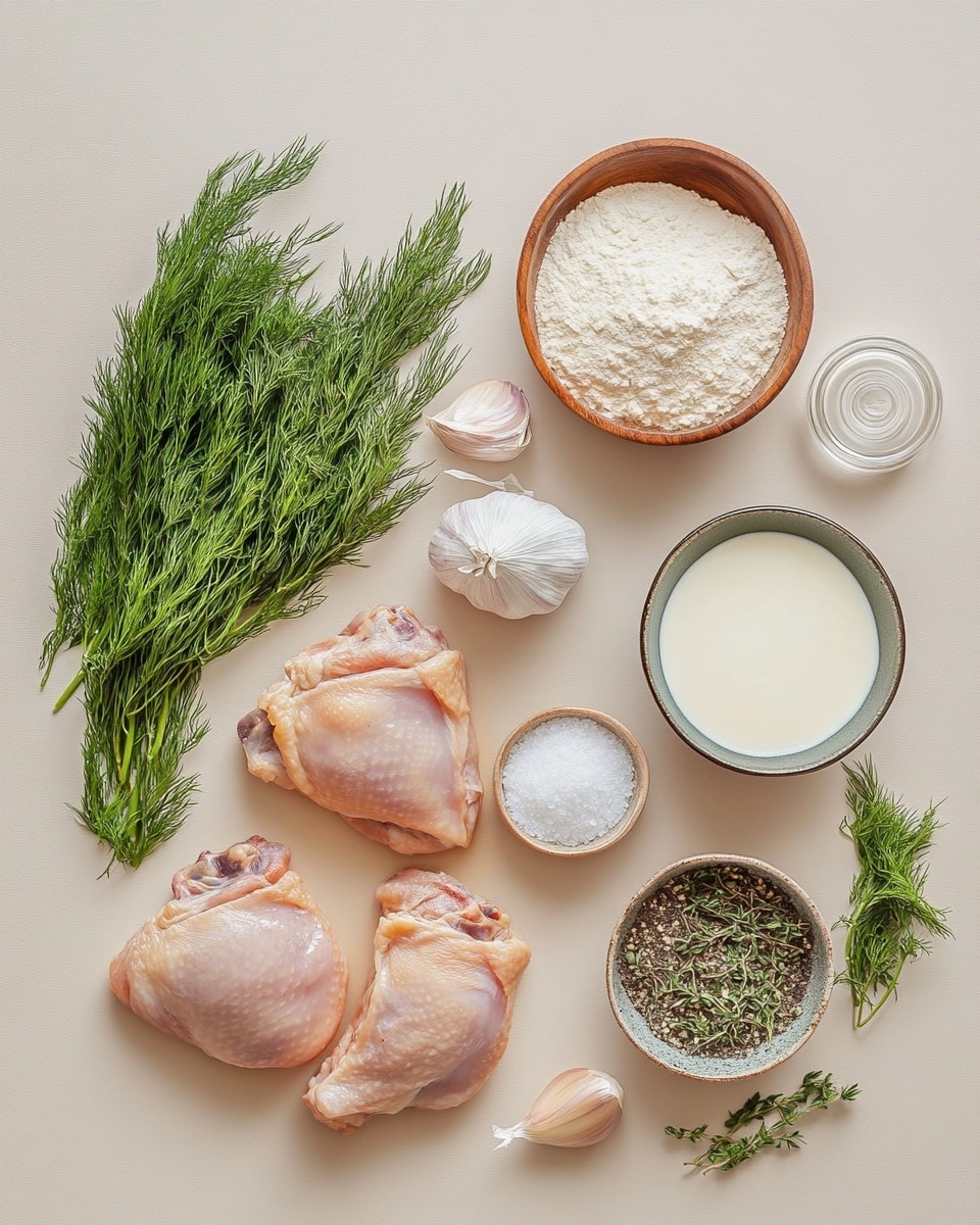 Simple Christmas Creamy Oven Baked Chicken Thighs Recipe - Recipe Image