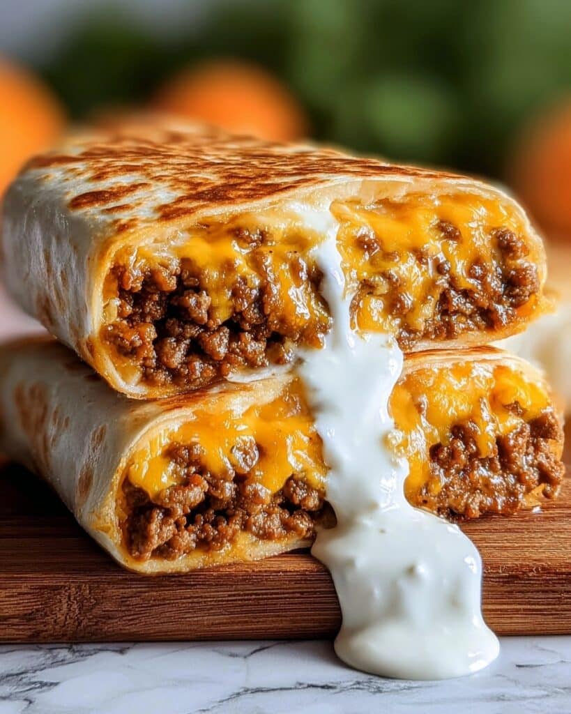 Beefy Melt Burritos Recipe