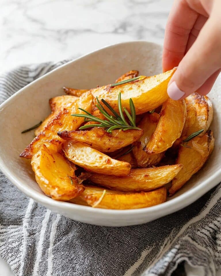 Crispy Broasted Potato Wedges (Oven or Air Fryer) Recipe