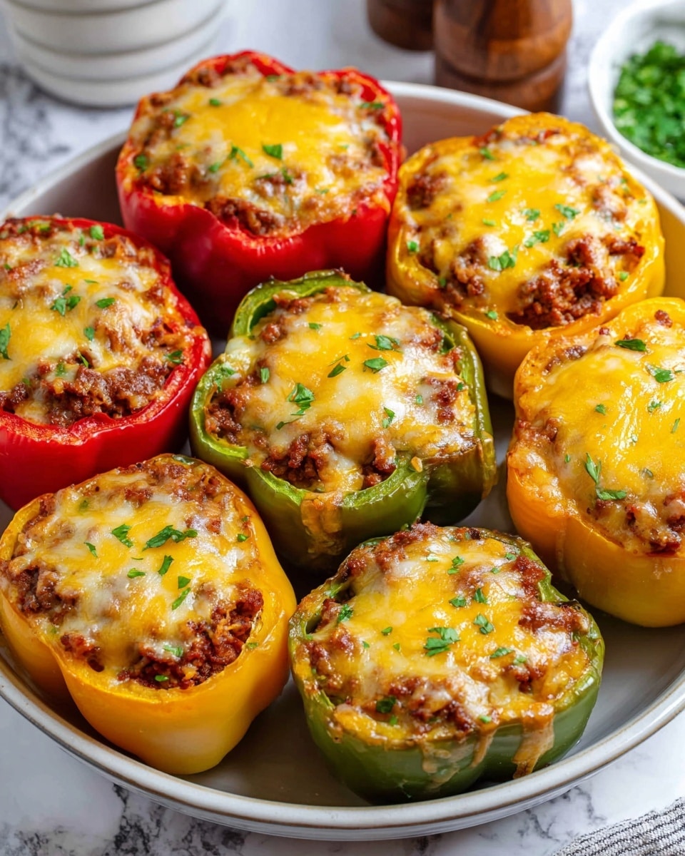Easy Stuffed Bell Peppers Recipe - Recipe Image