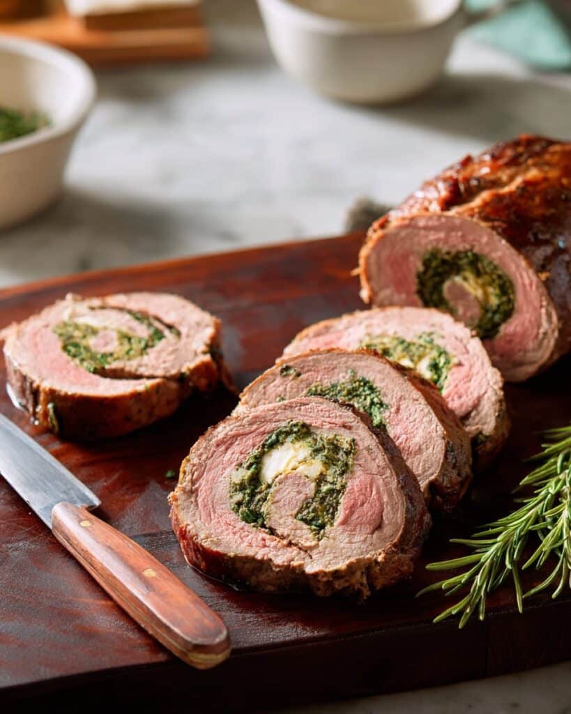 Stuffed Beef Tenderloin with Parsley and Garlic Recipe