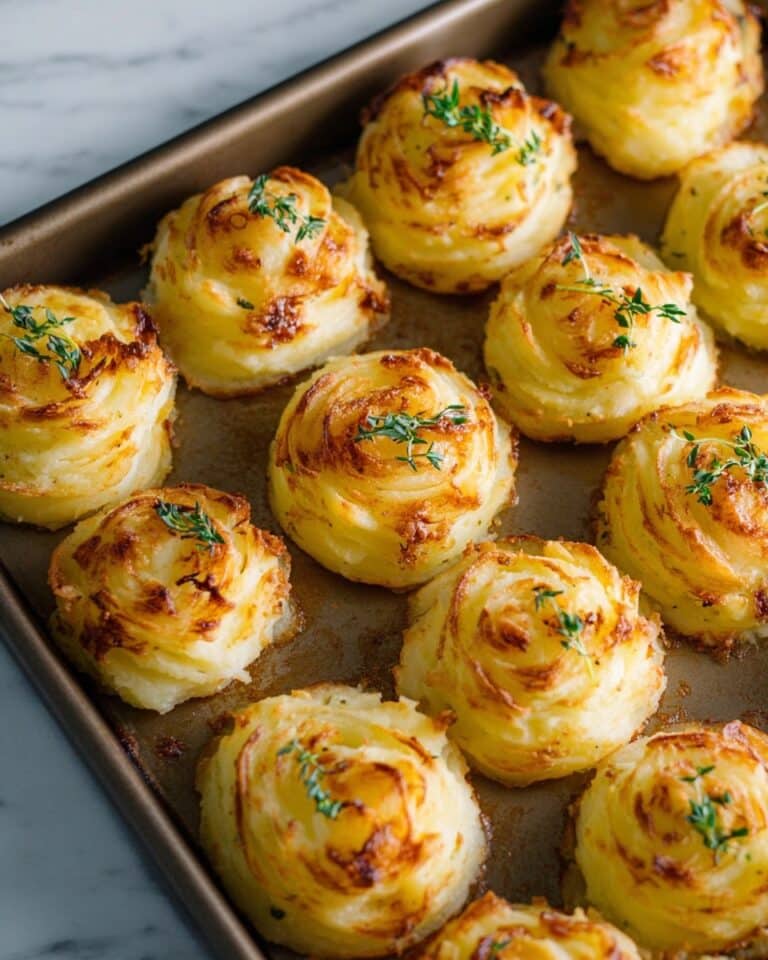 Creamy Duchess Potatoes with Parmesan and Fresh Herbs Recipe