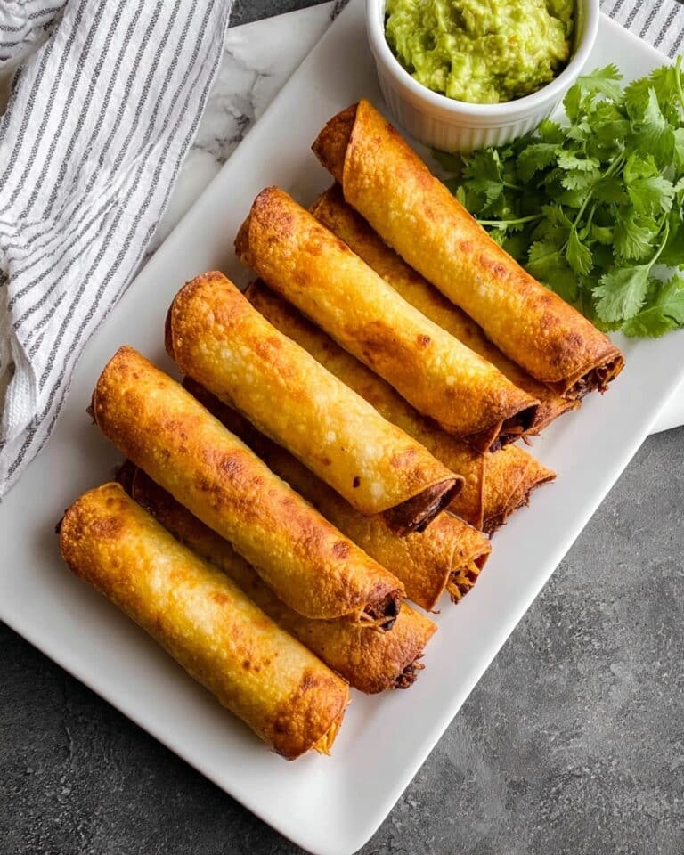 Shredded Beef Taquitos {Easy, Healthier, Baked Taquitos} Recipe