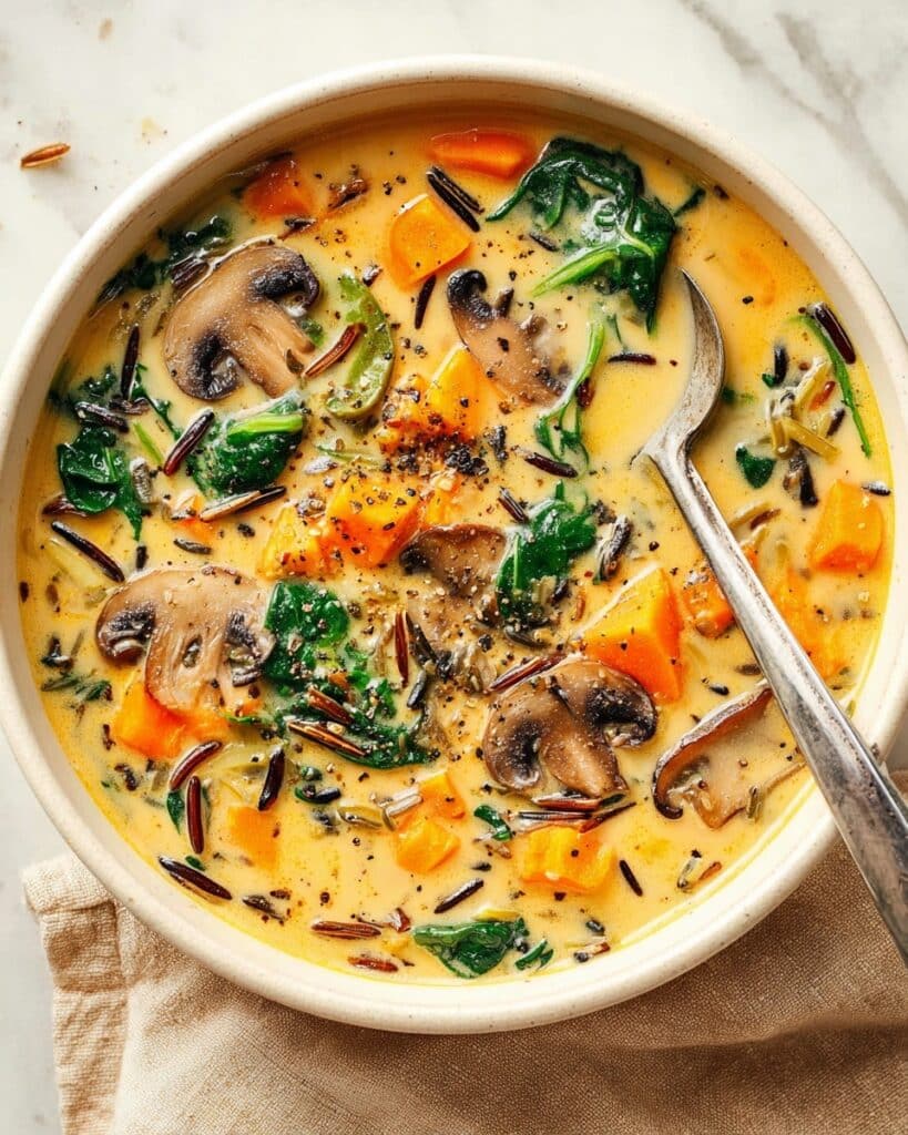 Cozy Autumn Wild Rice Soup Recipe