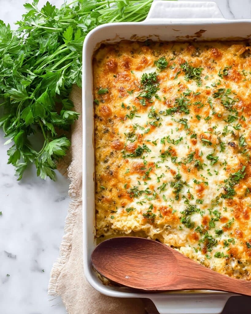 Elegant Christmas Cheesy Chicken and Rice Casserole Recipe