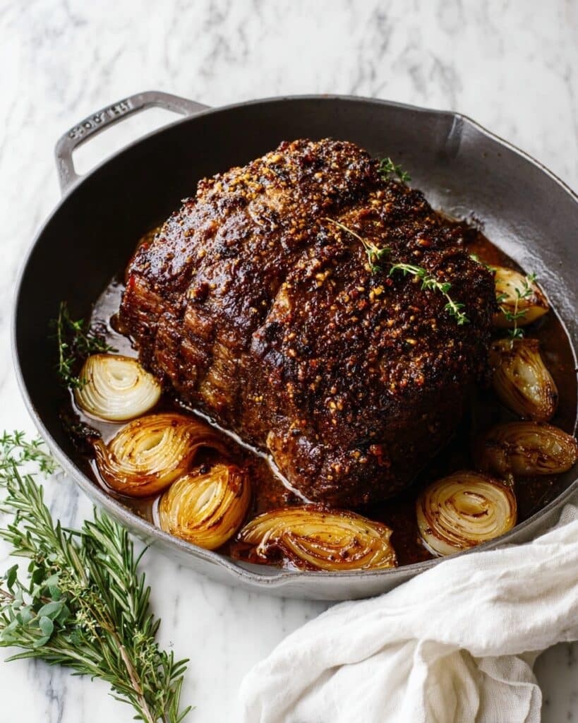 Best Prime Rib for Christmas with Garlic Herb Crust Recipe