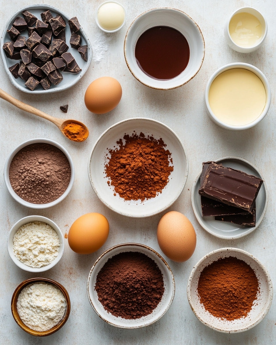 The image shows four square-shaped red velvet cream cheese brownies placed on a white marbled surface. Each brownie has two layers: a thick, dark red-brown base layer that looks dense and moist, and a top layer featuring swirls of white cream cheese mixed with the red batter, creating a marbled pattern with smooth texture. One brownie is turned on its side to show the thick red base clearly, while the others are flat, displaying the swirled top layer. Photo taken with an iphone --ar 4:5 --v 7