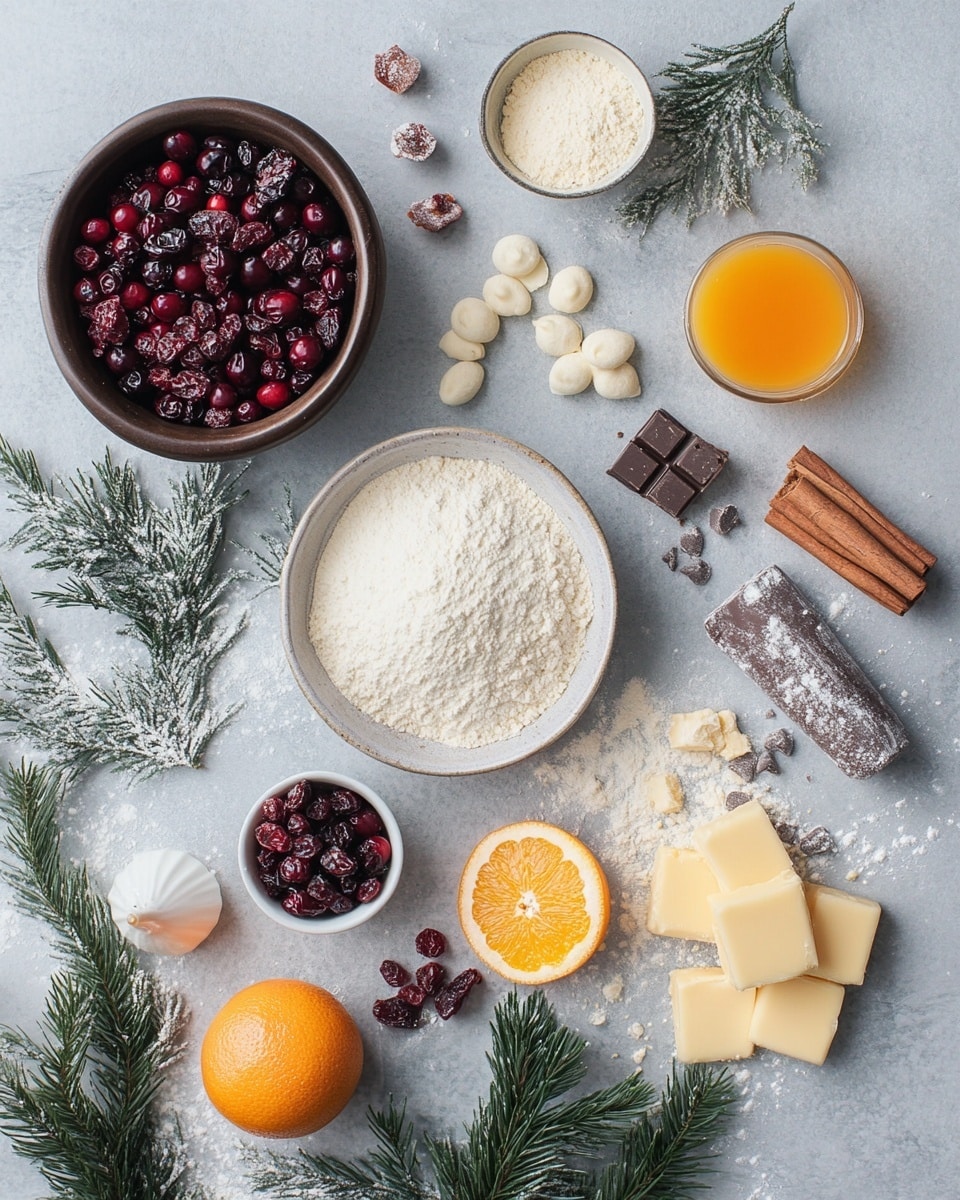 The image shows a stack of four round cookies with small red dried fruit pieces inside, and a light golden brown color with a slightly soft texture. Each cookie is decorated with white icing in two ways: thin drizzles in parallel lines across the top cookie and dotted vertical lines along the edges of the cookies below it. The cookies sit on a small metal cooling rack on a white marbled surface, with dried orange slices and scattered red dried fruits around them. In the background, there are more cookies with similar icing, slightly blurred. photo taken with an iphone --ar 4:5 --v 7