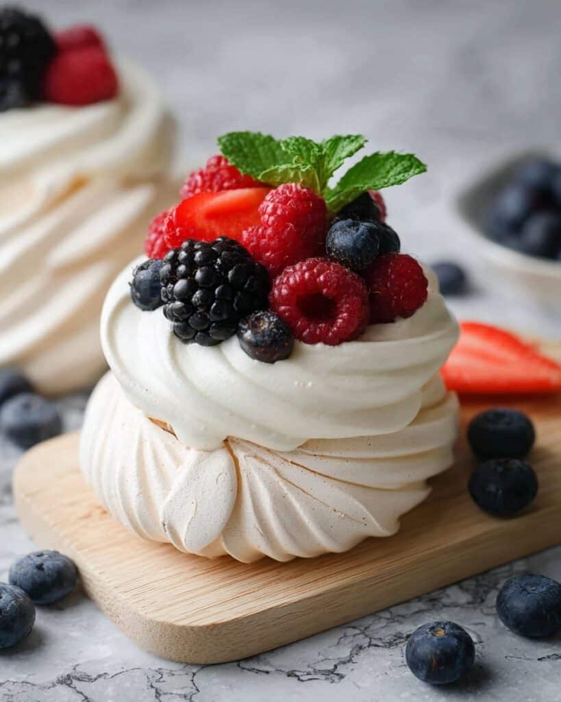 Christmas Mini Pavlovas Recipe