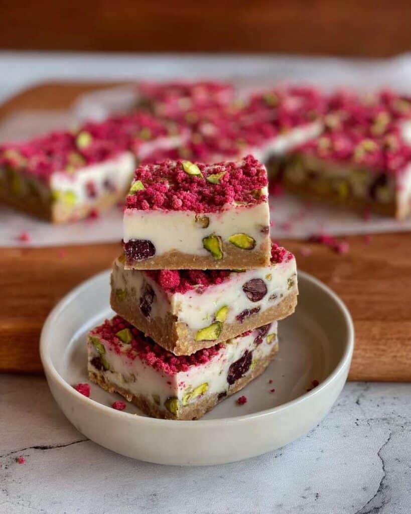 Cranberry and Pistachio Slice Recipe