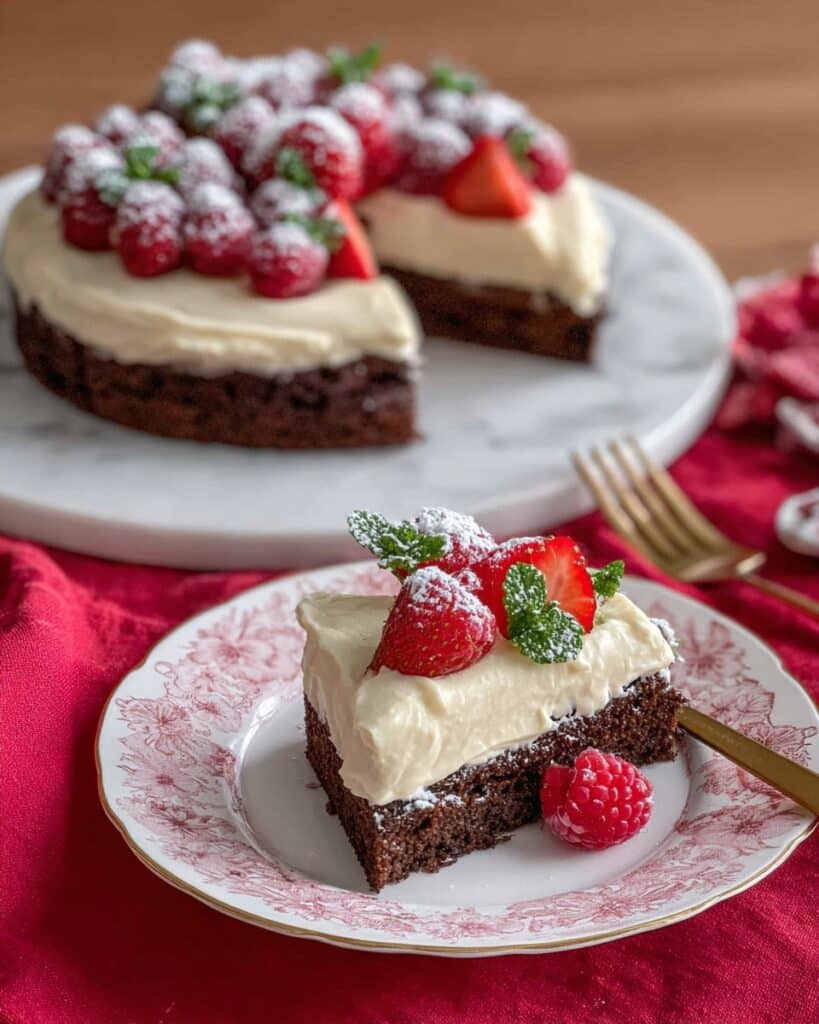 White Chocolate Mousse Cake Recipe