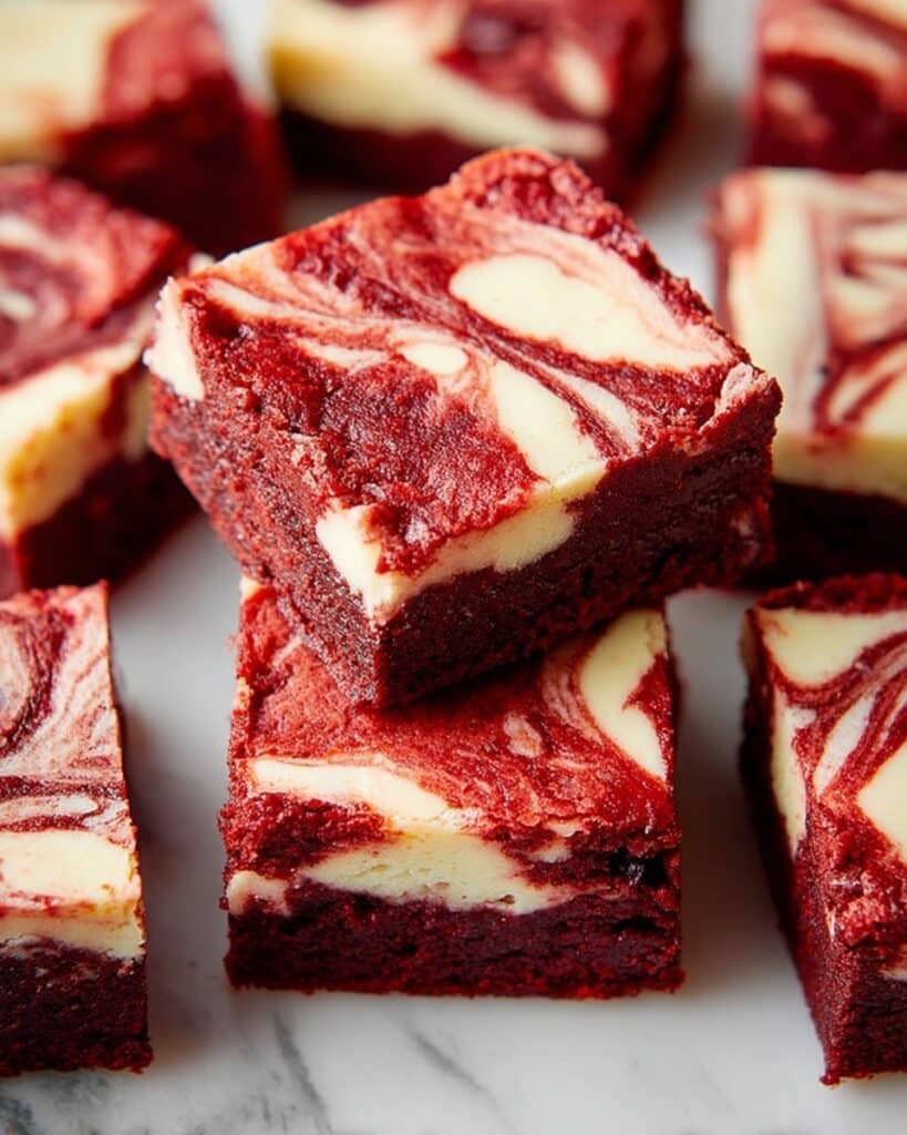 Red Velvet Brownies with Cream Cheese Layer Recipe
