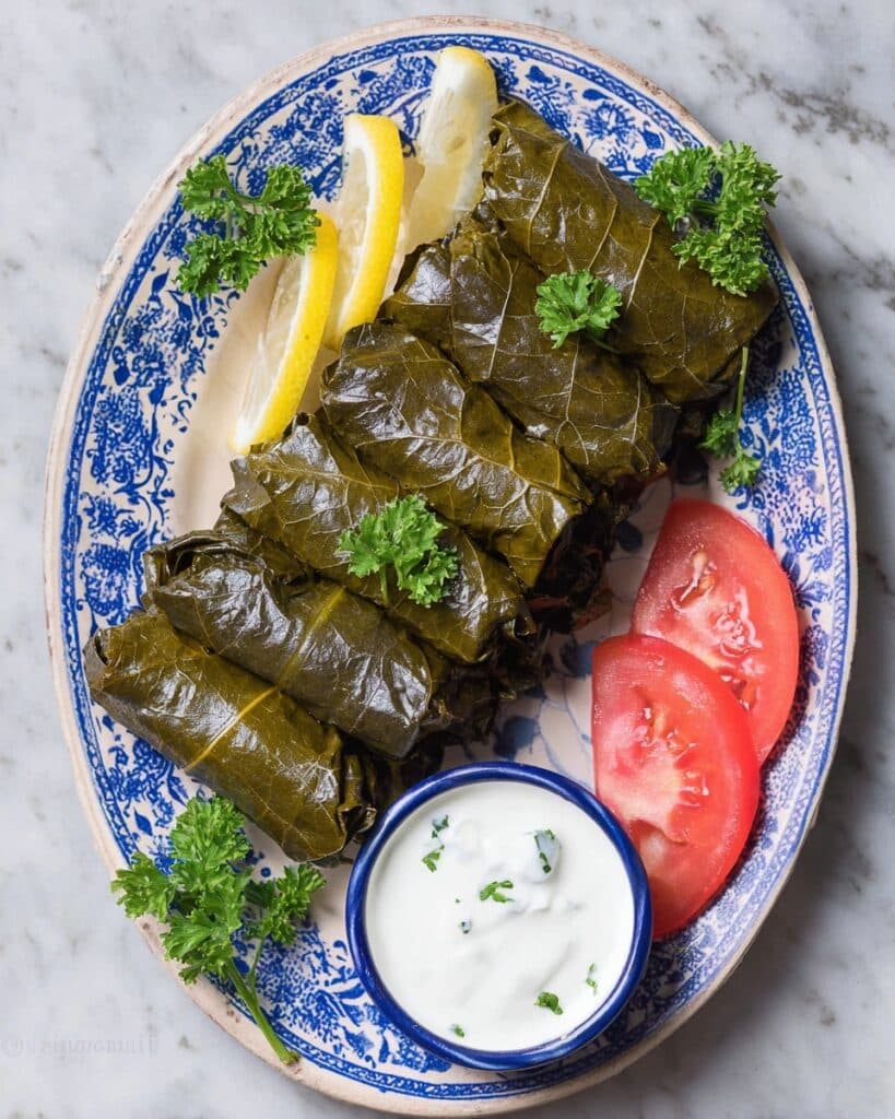 Dolma {Stuffed Grape Leaves} Recipe
