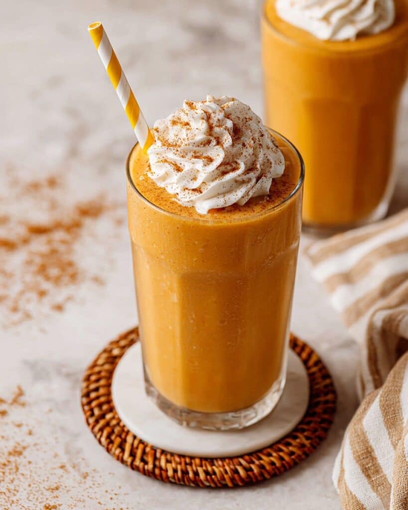 Creamy Pumpkin Smoothie with Banana and Maple Recipe