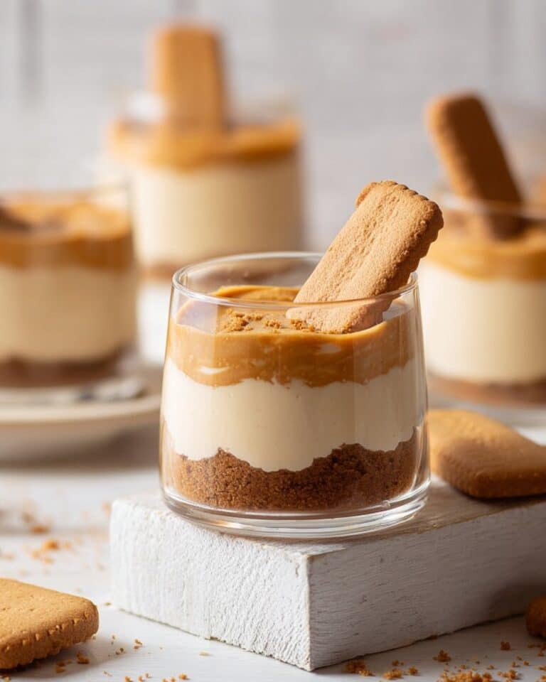 No-Bake Biscoff Cheesecake Cups Recipe