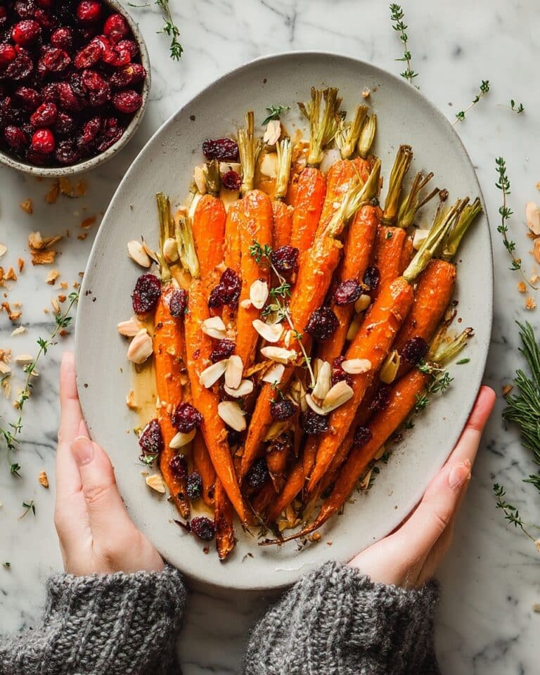 Maple Roasted Carrots with Cranberries, Orange Zest, and Harissa Recipe
