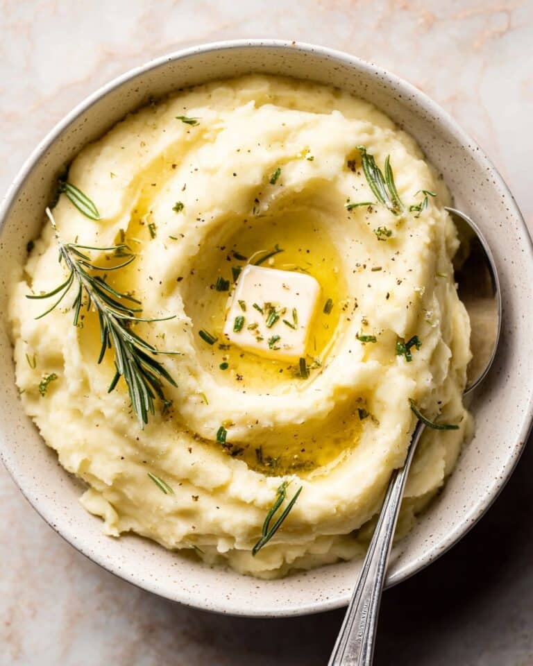 Rosemary Garlic Mashed Potatoes Recipe