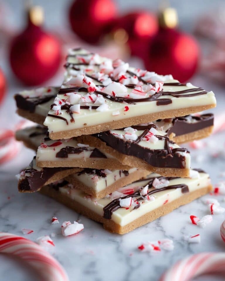 Peppermint Bark Crackers with Toffee and Chocolate Layers Recipe