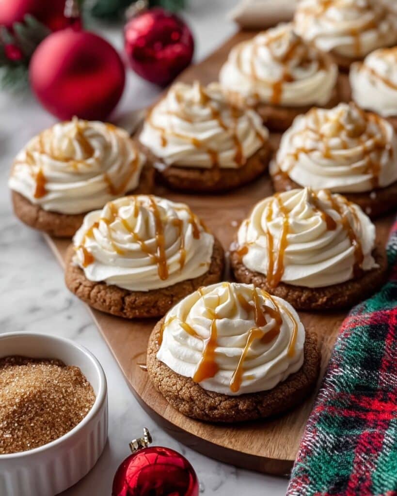 Toffee Date Cookies with Creamy Vanilla Bean Custard Frosting Recipe